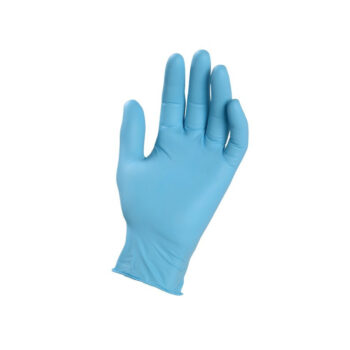 Guanti in nitrile senza polvere colore blu
