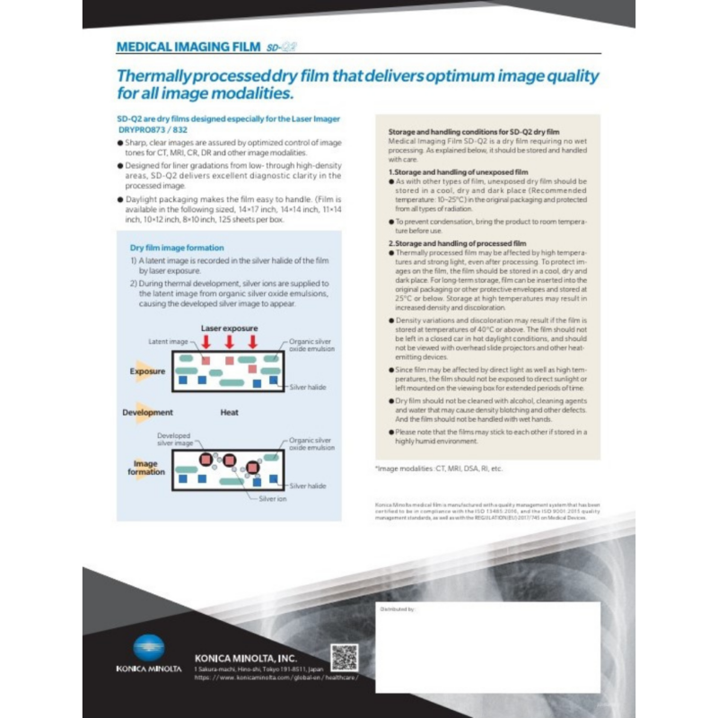 Pellicole radiografiche Konica Minolta SD-Q2